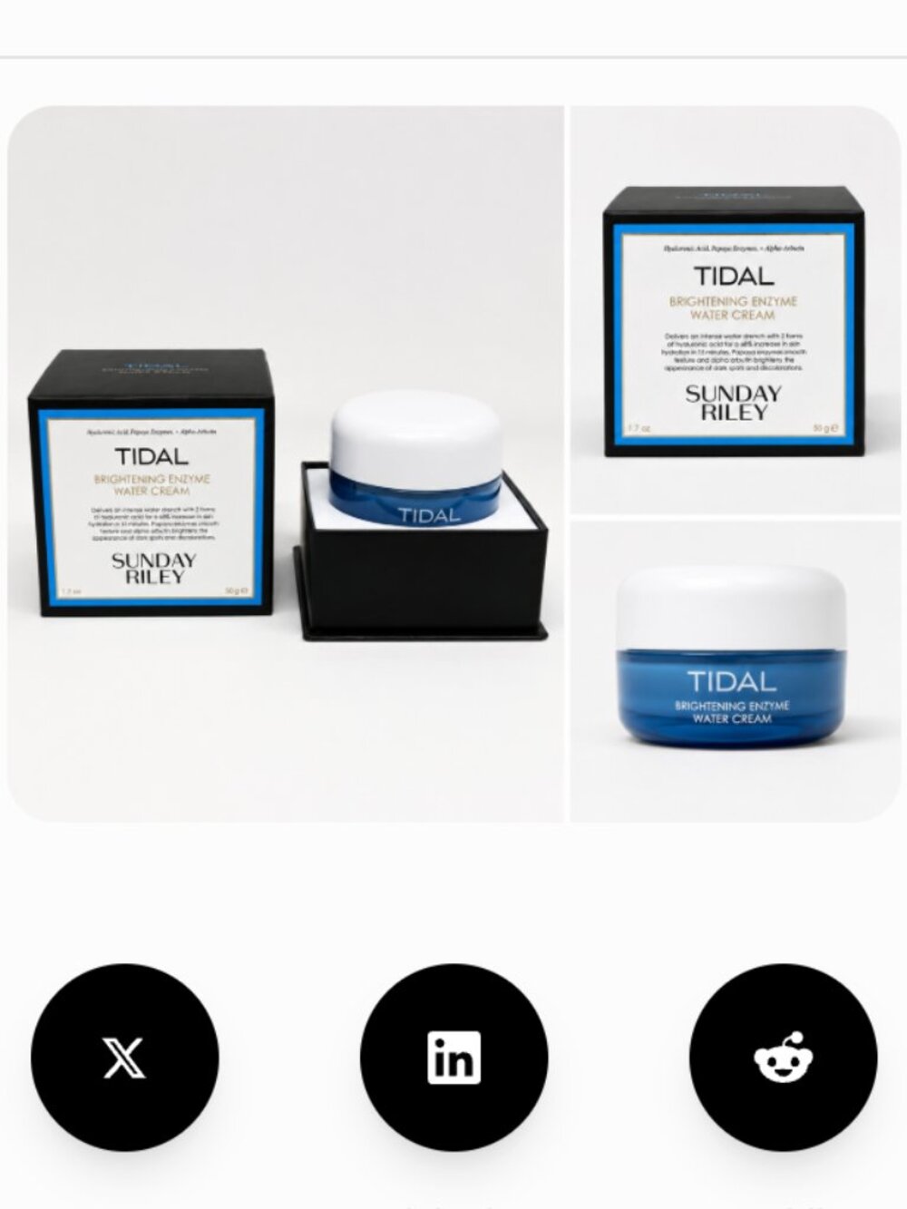 Sunday Riley Tidal Brightening Enzyme Water Cream 1.7 oz
